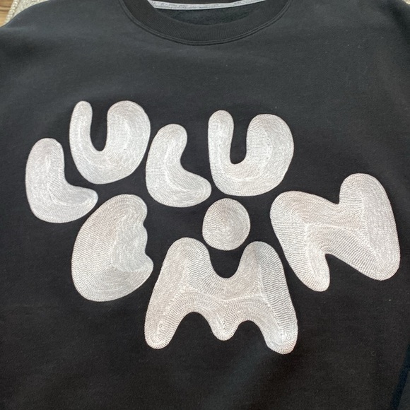 RARE Lululemon Steady State Embroidered Oversized Pullover Unisex Sample Sale 🖤 - Picture 2 of 9